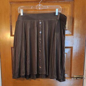 Torrid Olive Green Soft Mini Skirt